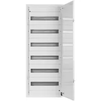 Doktorvolt Verteilerkasten Aufputz Sicherungskasten aus Metall 108 Module 6-reihig IP30 1512