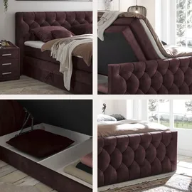 ed exciting design Cashfield 160 x 200 cm Aubergine