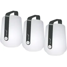 Fermob Dekoleuchte Aluminium 12,0 cm 3er Set grau