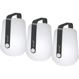 Fermob Dekoleuchte Aluminium 12,0 cm 3er Set grau