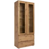MID.YOU Vitrine Image 80 x 191 x 40 cm Braun