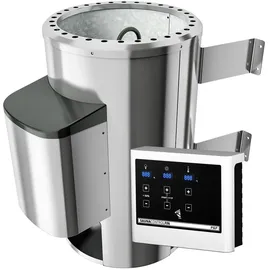 Karibu Nanja Klare Ganzglastür inkl. 3,6 kW Ofen + ext. Steuerung