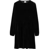 S.Oliver Kurzes Kleid aus Glitter-Samt schwarz 164