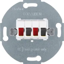 Berker Stereo-Lautsprecher-Anschlussdose Modul-Einsätze polarweiß matt