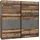 Forte Schwebetürenschrank Clif 220 x 211 x 61 cm Grau
