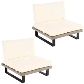 Mendler HWC-H54 Garten-Sessel 2er-Set 0 x 0 x 0 cm grau