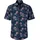 CasaModa Kurzarmhemd mit floralem Print Blau XL
