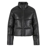 URBAN CLASSICS Synthetic Leather Steppjacke Black 5XL