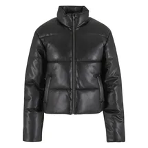 URBAN CLASSICS Synthetic Leather Steppjacke Black 5XL