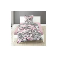 BIERBAUM Bettwäsche »Bunte Blumen in Gr. 135x200 oder 155x220