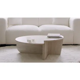 vente-unique Couchtisch 2-teilig Beige Spanplatte 60 x 30 cm