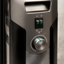 Cecotec ReadyWarm 5000 Space Black. 1000 W, 5 Module, Temperaturregler mit 3 Leistunfsstufe, AutoOff System, Überrollsystem, einfacher Transport, Betriebsanzeiger, 12 m2, Weiss