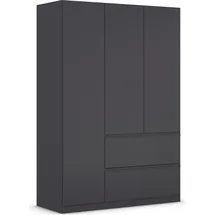 Rauch Drehtürenschrank RAUCH "Kleiderschrank Schrank Garderobe Wäscheschrank COSTA in 3 Breiten", grau (graumetallic), B:136cm H:197cm T:54cm, Holzwerkstoff, Schränke, Drehtürenschrank, viel Platz, grifflose Front und Push-to-Open Funktion MADE IN GERMANY,