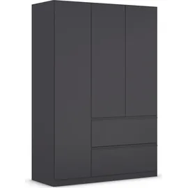Rauch Drehtürenschrank RAUCH "Kleiderschrank Schrank Garderobe Wäscheschrank COSTA in 3 Breiten", grau (graumetallic), B:136cm H:197cm T:54cm, Holzwerkstoff, Schränke, Drehtürenschrank, viel Platz, grifflose Front und Push-to-Open Funktion MADE IN GERMANY,