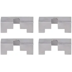 Alberts® Stabilisator für Dekorelemente, Edelstahl, LxBxH: 50x20x17mm, 4 Stück 665241