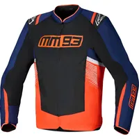 Alpinestars MM93 T-sps Air V2 Textiljacke - Dunkelblau/Schwarz/Neon-Rot/Weiß /