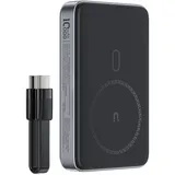 OEM Acefast M10 Magnetische Powerbank 2x Usb-C Pd 30W Mit 15W Induktiver Ladung Und Usb-C Kabel - Schwarz