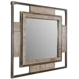 Massivmoebel24 Spiegel Mango 92 x 4 x 92 cm Braun