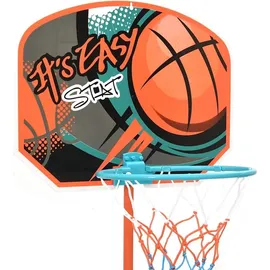 vidaXL Basketballkorb Tragbares Basketball Spiel-Set Verstellbar 109-141 cm Rot/Weiß