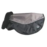 HKM Mit Teddyfell Kragen Hundemantel Taupe/schwarz 30