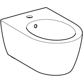 Geberit iCon Wand-Bidet 501898JT1 geschlossene Form, mit Überlauf, weiß matt