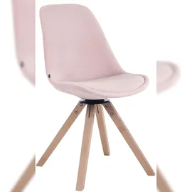 CLP Esszimmerstuhl Troyes Samt Square natura/pink