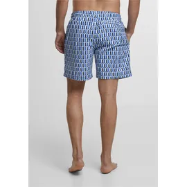 URBAN CLASSICS Badeshorts Urban Classics Pattern Swim Short Blau XL