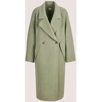 Madeleine "Wollmantel Eleganter Mantel mit Kaschmir", Damen, Gr. 44, grün (eisgrün), Obermaterial: 75% Wolle mw. 15% Polyester PES. 5% sonstige Fasern AF. 5% Kaschmir WS., Modern, Mäntel