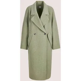Madeleine "Wollmantel Eleganter Mantel mit Kaschmir", Damen, Gr. 44, grün (eisgrün), Obermaterial: 75% Wolle mw. 15% Polyester PES. 5% sonstige Fasern AF. 5% Kaschmir WS., Modern, Mäntel