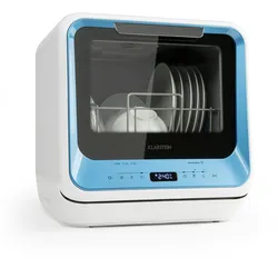 Klarstein Amazonia Mini Geschirrspülmaschine 6 Programme LED-Display Blau