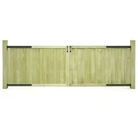 vidaXL Gartentore 300 x 100 cm imprägniert grün 2 St.