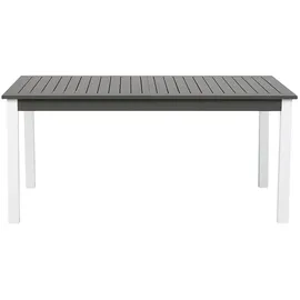 Beliani Gartenmöbel Set Aluminium 6-Sitzer Terrasse Outdoor Modern - grau/weiß