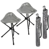 Skandika Dreibeinhocker Tomperi - Faltbar, 100 kg leicht, kompakt,
