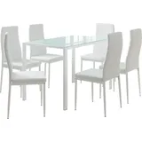 Vicco Esstisch-Set Grand, 120 x 75 cm mit 6 Stühlen