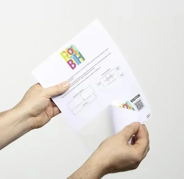 Durable 825802 Ausweisehülle/ -halter Abzeichen Papier 100 Stück(e)