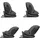 KIKKABOO i-Size Kindersitz i-Hike (40-150 cm) Isofix, 360° drehbar, verstellbar grau - Grau/Schwarz