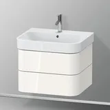 Duravit Happy D.2 Plus Waschtisch-Unterschrank HP4386022220000 62,5 x 49 cm, weiß hochglanz, 2 Schubkästen