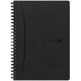 Hamelin Oxford Spiralbuch Signature A5, 5mm kariert, mit flexiblem Cover, 80 Blatt, Optik Paper®, SCRIBZEE® kompatibel, schwarz