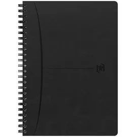 Hamelin Oxford Spiralbuch Signature A5, 5mm kariert, mit flexiblem Cover, 80 Blatt, Optik Paper®, SCRIBZEE® kompatibel, schwarz