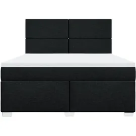 vidaXL Boxspringbett 180 x 200 cm Schwarz