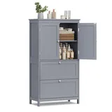 VASAGLE Badkommode 30 x 60 x 110 cm Grau