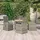 vidaXL Garten-Essgruppe 5-tlg. Grau
