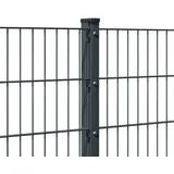 MR-Shop Doppelstabmatte Anthrazit RAL 7016, Anthrazitgrau, 2.030 mm x 6/5/6