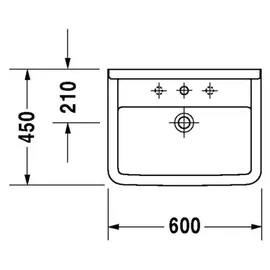 Duravit Starck 3 Waschtisch 60 x 45 cm (0300600000)