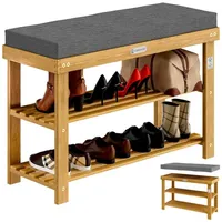 CASARIA Schuhbank FSC®-zertifiziertes Akazienholz 90x30x48cm