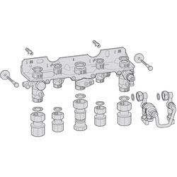 BOSCH Montage-Anschlussplatte Nr. 1660 für Kombigeräte 7738110553