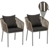 MCW MCW-N41 Gartenstuhl 2er-Set 0 x 0 x 0 cm grau