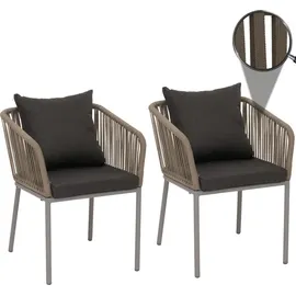 MCW MCW-N41 Gartenstuhl 2er-Set 0 x 0 x 0 cm grau