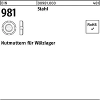 Industrial Quality Supplies DIN 981 Nutmuttern für Wälzlager 14