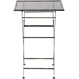 Beliani Bormio Bartisch 60 x 60 x 90 cm Schwarz/Gold